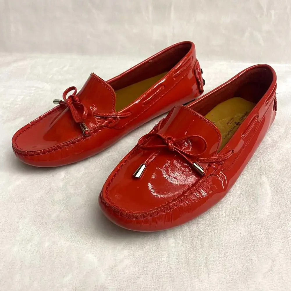 Mercanti Fiorentini Women's Coral Moccasin Leather Made in Brazil Sz 6.5B